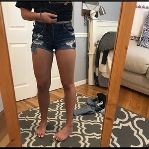 American eagle jean shorts
